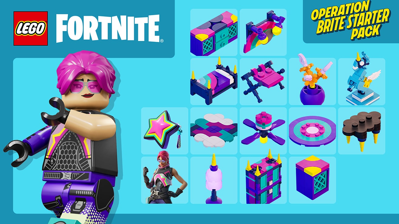 استارتر پک لگو فورتنایت | operation brite starter pack